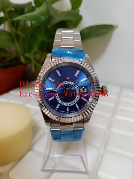 8 style selling mens 42 mm 326934 326939 sky dweller stainless steel 316l steel asia 2813 movement automatic mens watch watches, Slivery;brown
